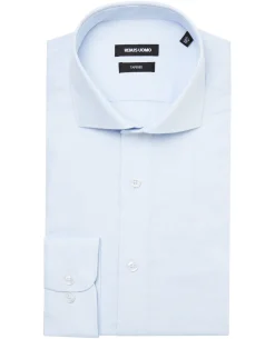 Tapered Fit French Front Cotton Shirt