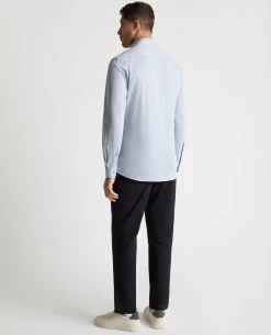 Tapered Fit Linen-Blend Shirt