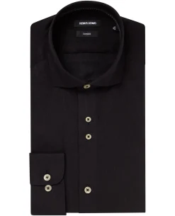 Tapered Fit Linen-Blend Shirt