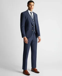 Tapered Fit Linen-Blend Suit