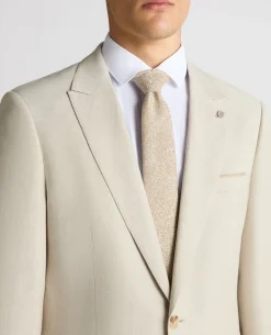 Tapered Fit Linen-Blend Suit