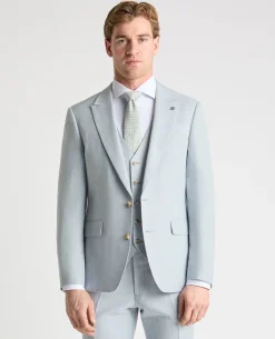 Tapered Fit Linen-Blend Suit