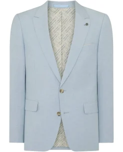 Tapered Fit Linen-Blend Suit