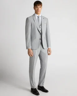 Tapered Fit Micro Houndstooth Suit
