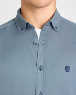 Tapered Fit Oxford Cotton Shirt