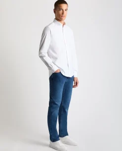 Tapered Fit Oxford Cotton Shirt