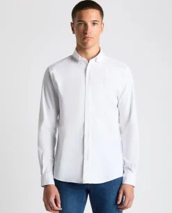 Tapered Fit Oxford Cotton Shirt