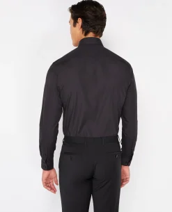 Tapered Fit Placket Front Shirt