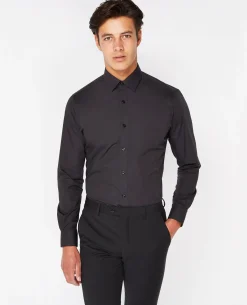 Tapered Fit Placket Front Shirt