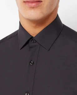 Tapered Fit Placket Front Shirt