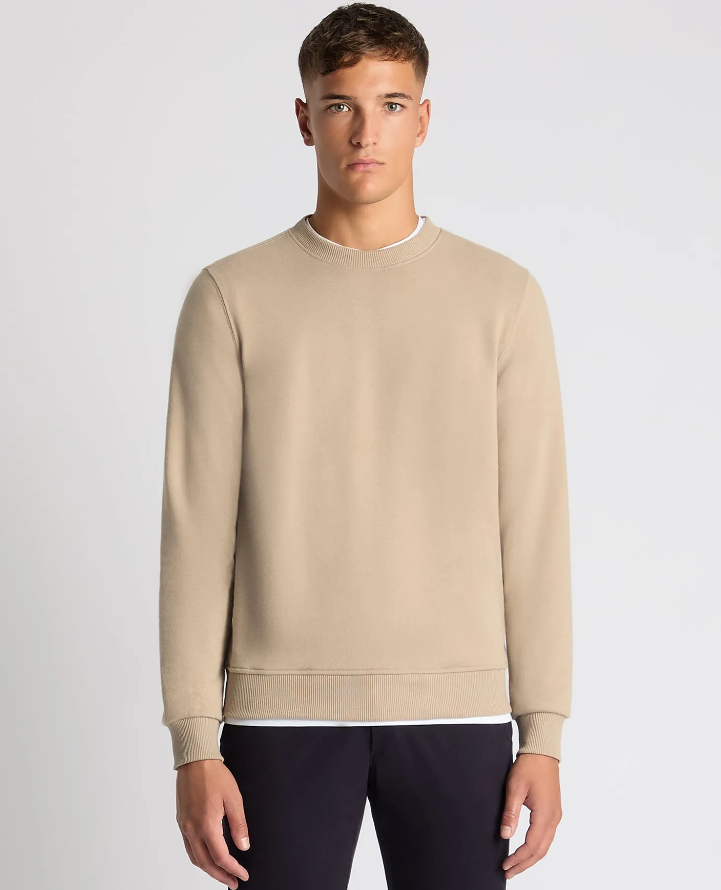 Tapered Fit Soft Touch Cotton-Blend Sweatshirt