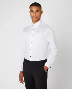 Tapered Fit Stud Button Shirt