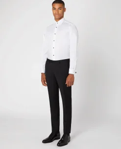 Tapered Fit Stud Button Shirt