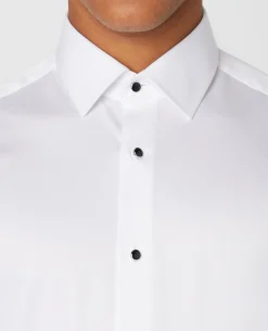 Tapered Fit Stud Button Shirt