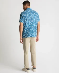 Tapered Fit Sunburst Print Shirt