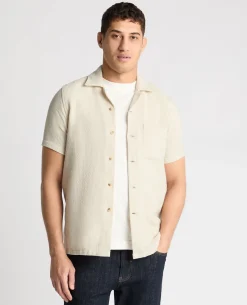Tapered Fit Textured Shirt