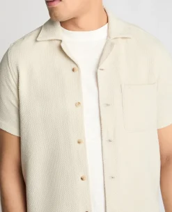 Tapered Fit Textured Shirt