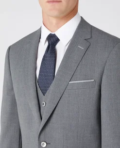 Tapered Fit Wool-Blend Stretch Mix and Match Suit