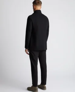 Tapered Fit Wool-Mix Tailored Coat