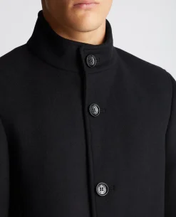 Tapered Fit Wool-Mix Tailored Coat