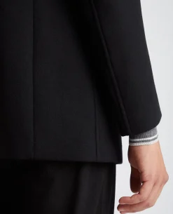 Tapered Fit Wool-Mix Tailored Coat