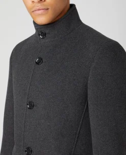 Tapered Fit Wool-Rich Overcoat