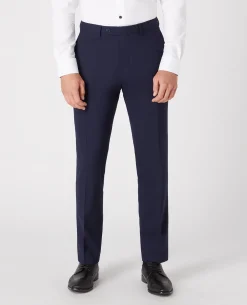 Tapered Leg Wool-Blend Suit Trouser