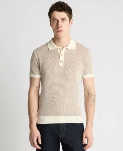 Textured Knit Polo