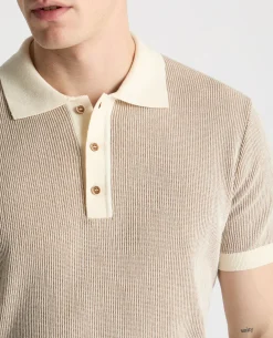 Textured Knit Polo
