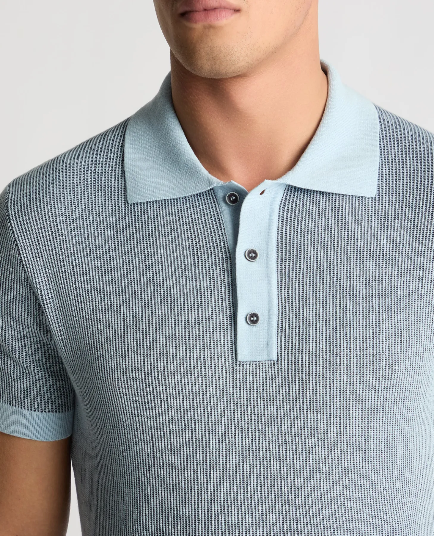 Textured Knit Polo