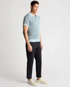 Textured Knit Polo