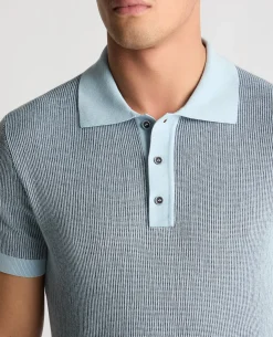 Textured Knit Polo