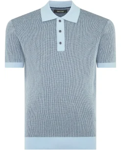 Textured Knit Polo