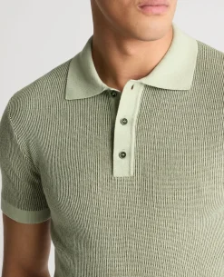 Textured Knit Polo