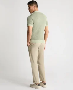 Textured Knit Polo